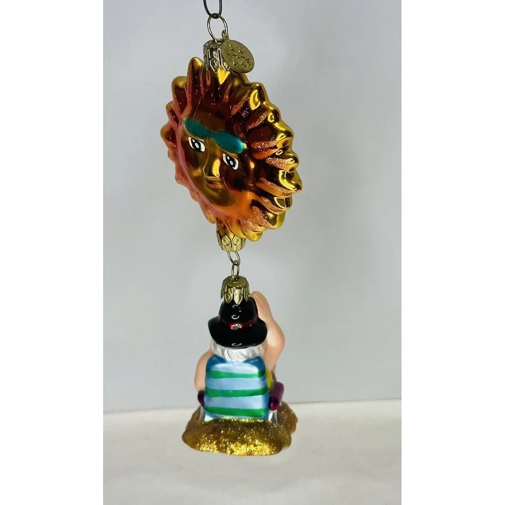 VTG 2000‎ Christopher Radko Santa's Day In The Sun  Large Christmas Ornament